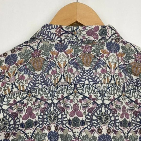 NWT J.Crew x Liberty 10 Diamond Quilted Shirt Jacket William Morris Print - Picture 10 of 11
